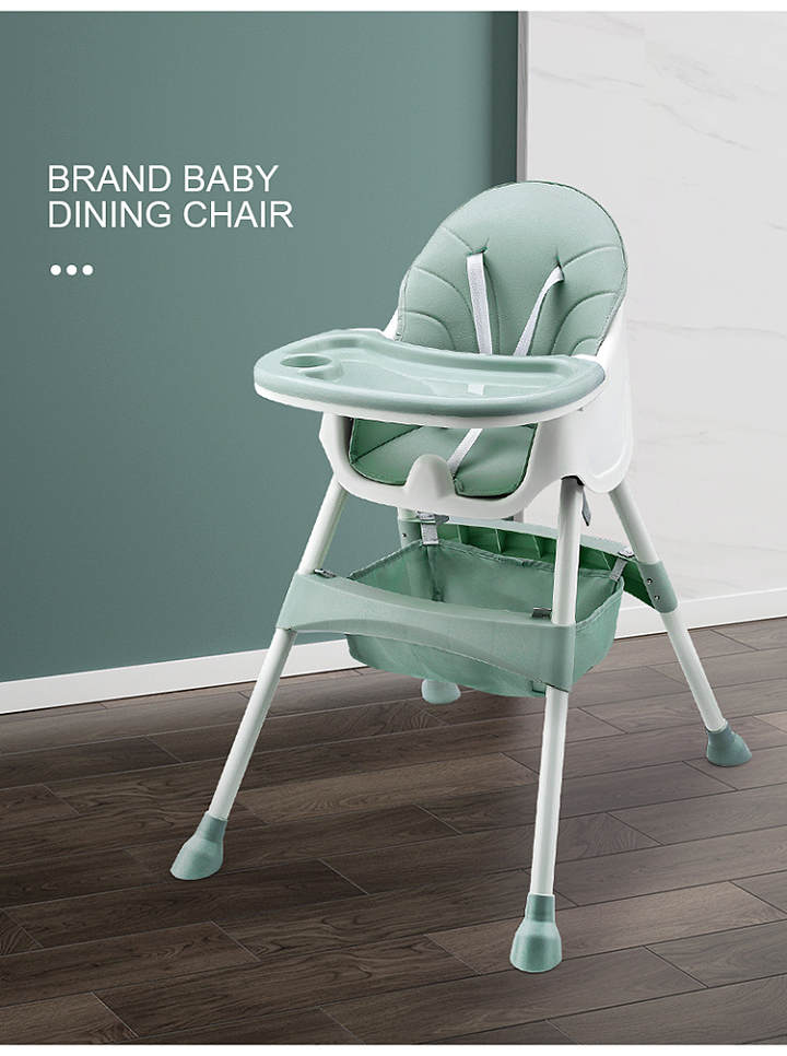 Premium Comfy 2 In 1 High Chair With 5 Point Safety Adjustable  Dining Chair
