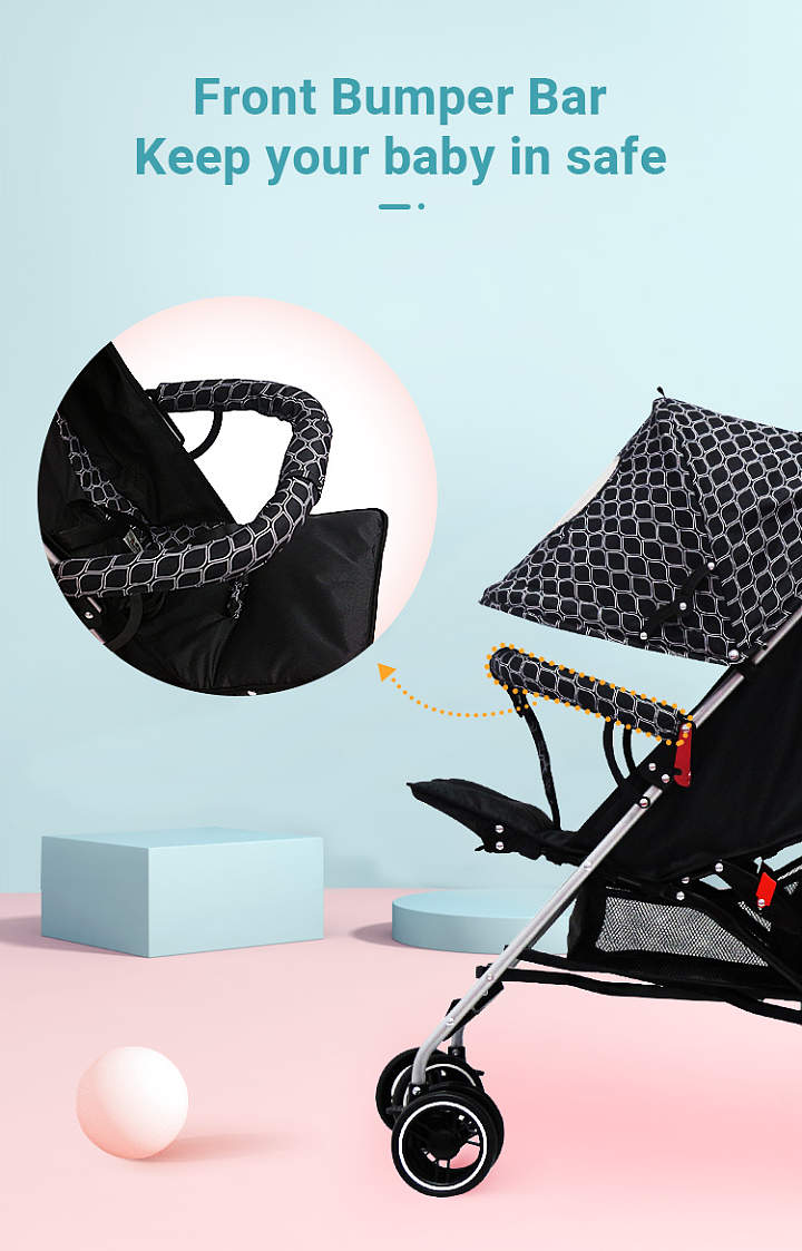 Folding Travel Baby Stroller Pram Pushchair Lightweight Portable Umbrella Carriage 