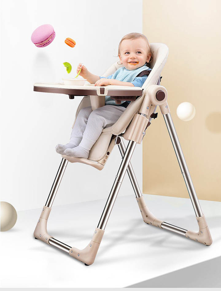 Premium Comfy Baby Growth High Chair With 5 Point Safety Adjustable Dining Chair