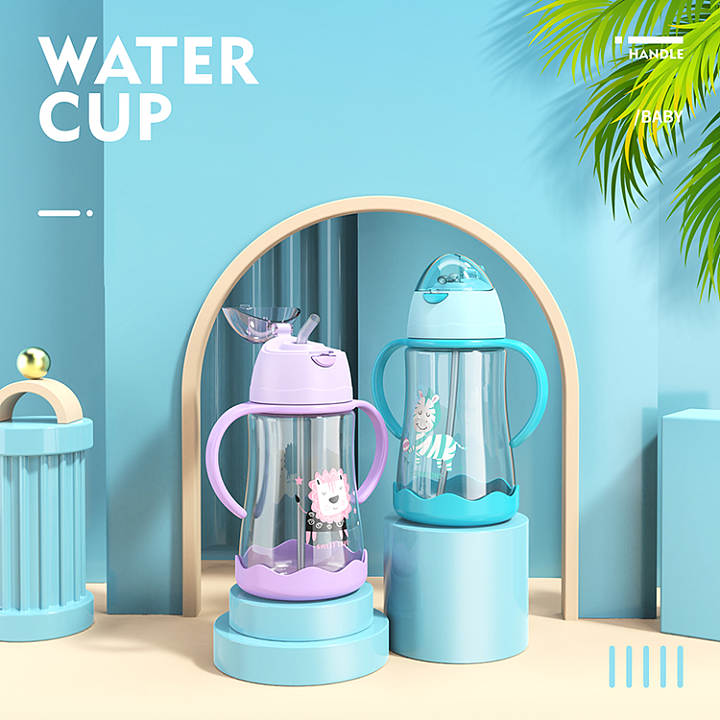 Children Sippy Cup Water Cup Learn To Drink Cup To Prevent Leakage