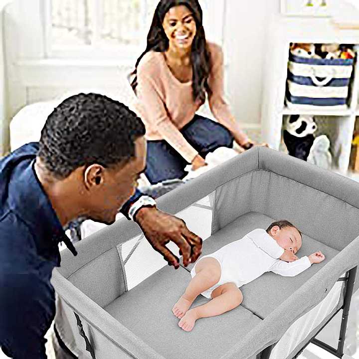 Three In One Baby Cradle Crib, Portable, Wheel, Mosquito Net, Baby 0-24 Months